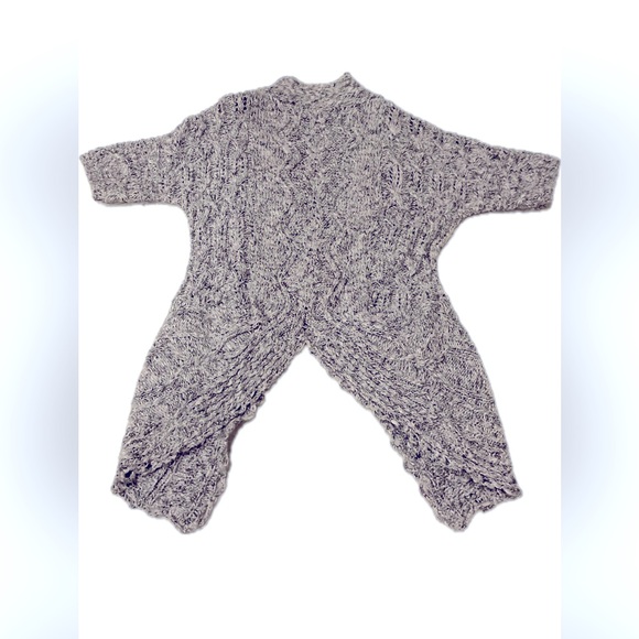 Anthropologie MOTH Tern Tail Cardigan Grey Marbled Sweater.. - Picture 7 of 8